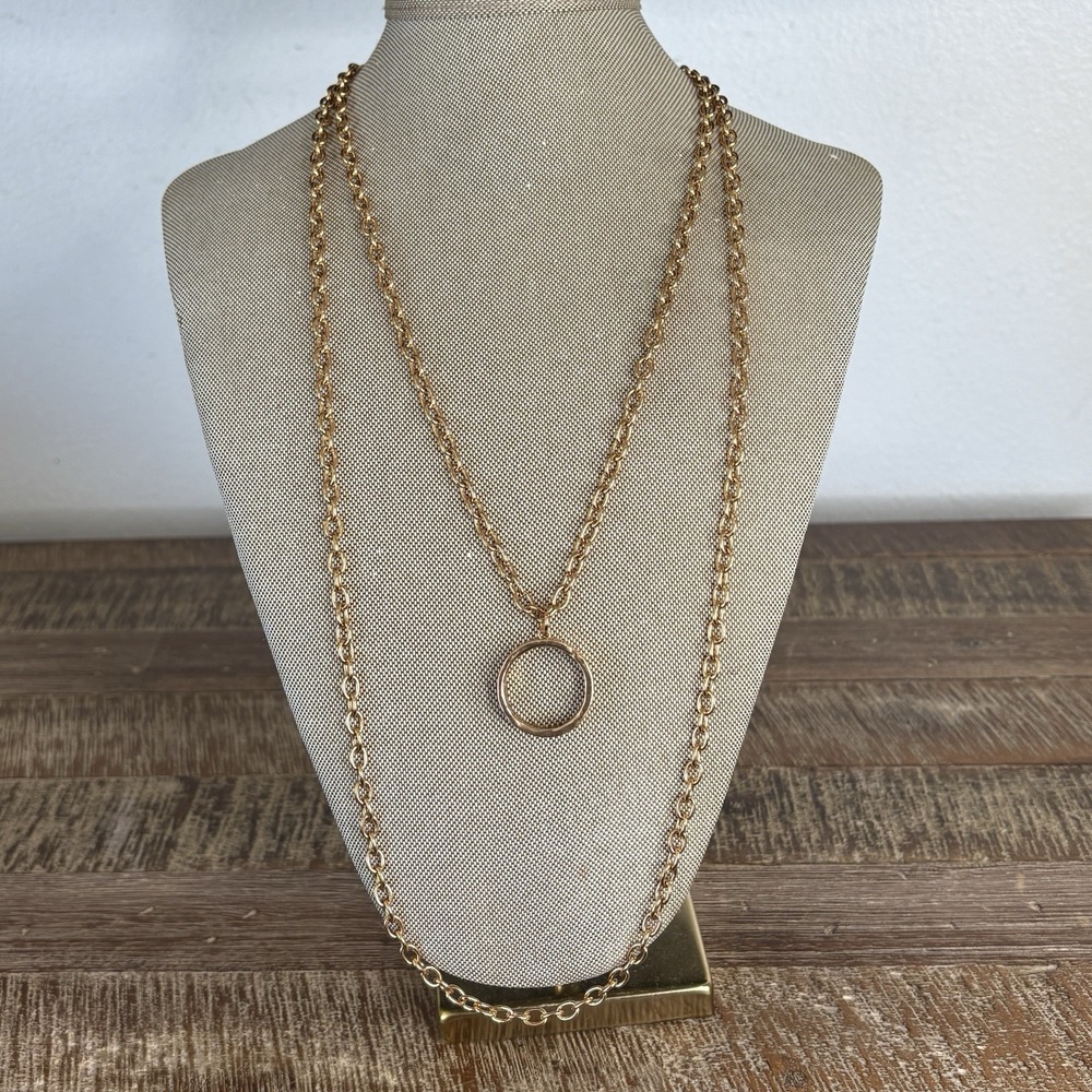 Katia Designs Necklace Chain When You Focus On The Good Ring Magnetic Clasp NEW